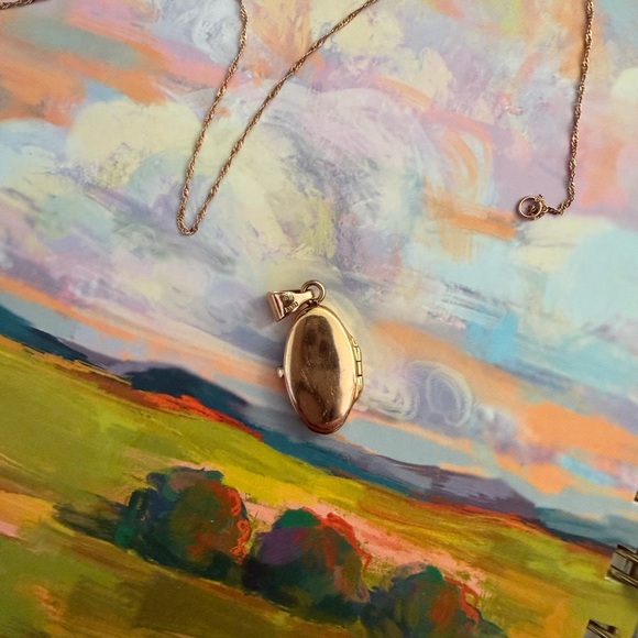 Shane Co. solid gold Rose Gold Floral Locket Necklace - Picture 8 of 13